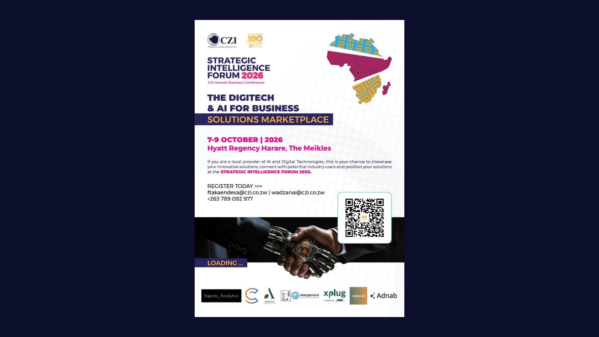 Flyer for the CZI Strategic Intelligence Forum 2026 on a navy background